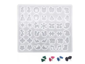 Molde silicona 21 pares de aritos 